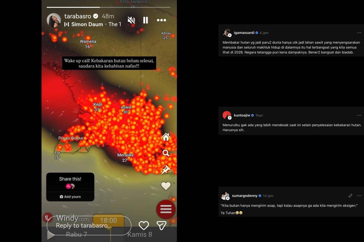 Sederet Artis-Influencer Kembali Suarakan Urgensi Penanganan Karhutla