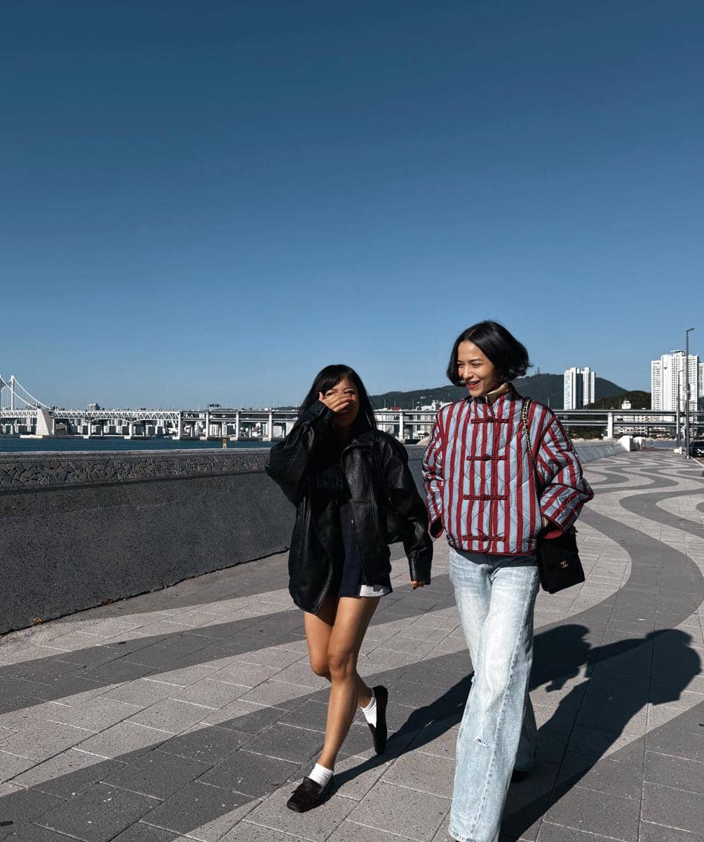 Putri Marino jalan-jalan di Kota Busan