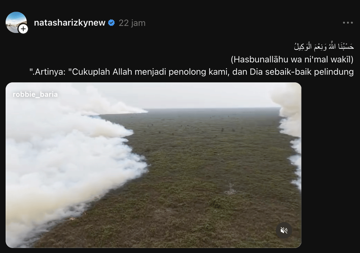 artis yang bicara soal karhutla