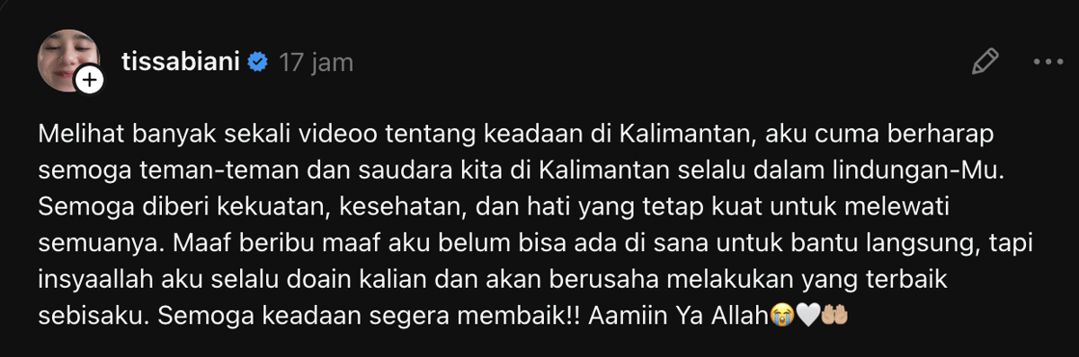artis bicara soal karhutla