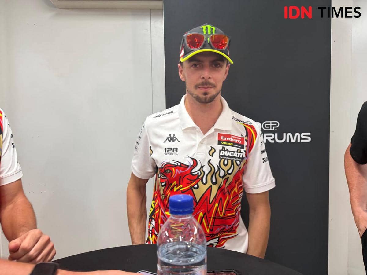 Pembalap MotoGP, Fabio Di Giannantonio. (IDN Times/Linggauni)