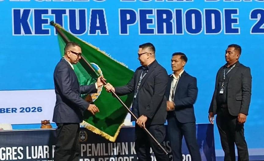 Arya Sinulingga resmi terpilih sebagai Ketua Umum PSSI Sumatera Utara dalam foto dokumentasi yang dibagikan.