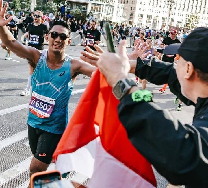 Daffa Wardhana ikut Chicago Marathon 2026