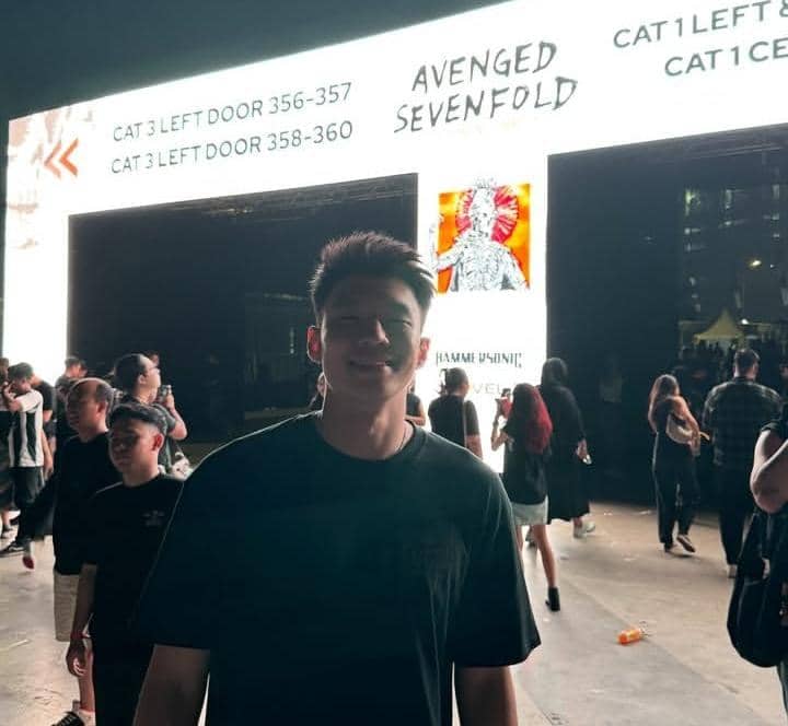Vincent Kosasih nonton konser Avenged Sevenfold di JIS