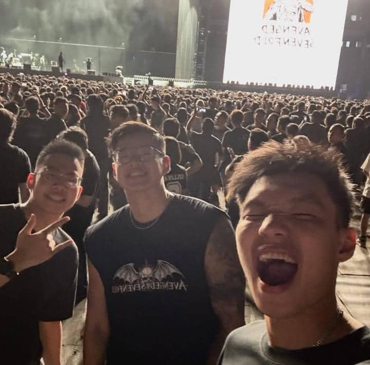 Vincent Kosasih nonton konser Avenged Sevenfold di JIS