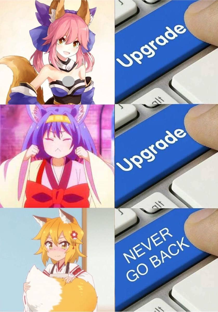 meme karakter anime cewek rubah