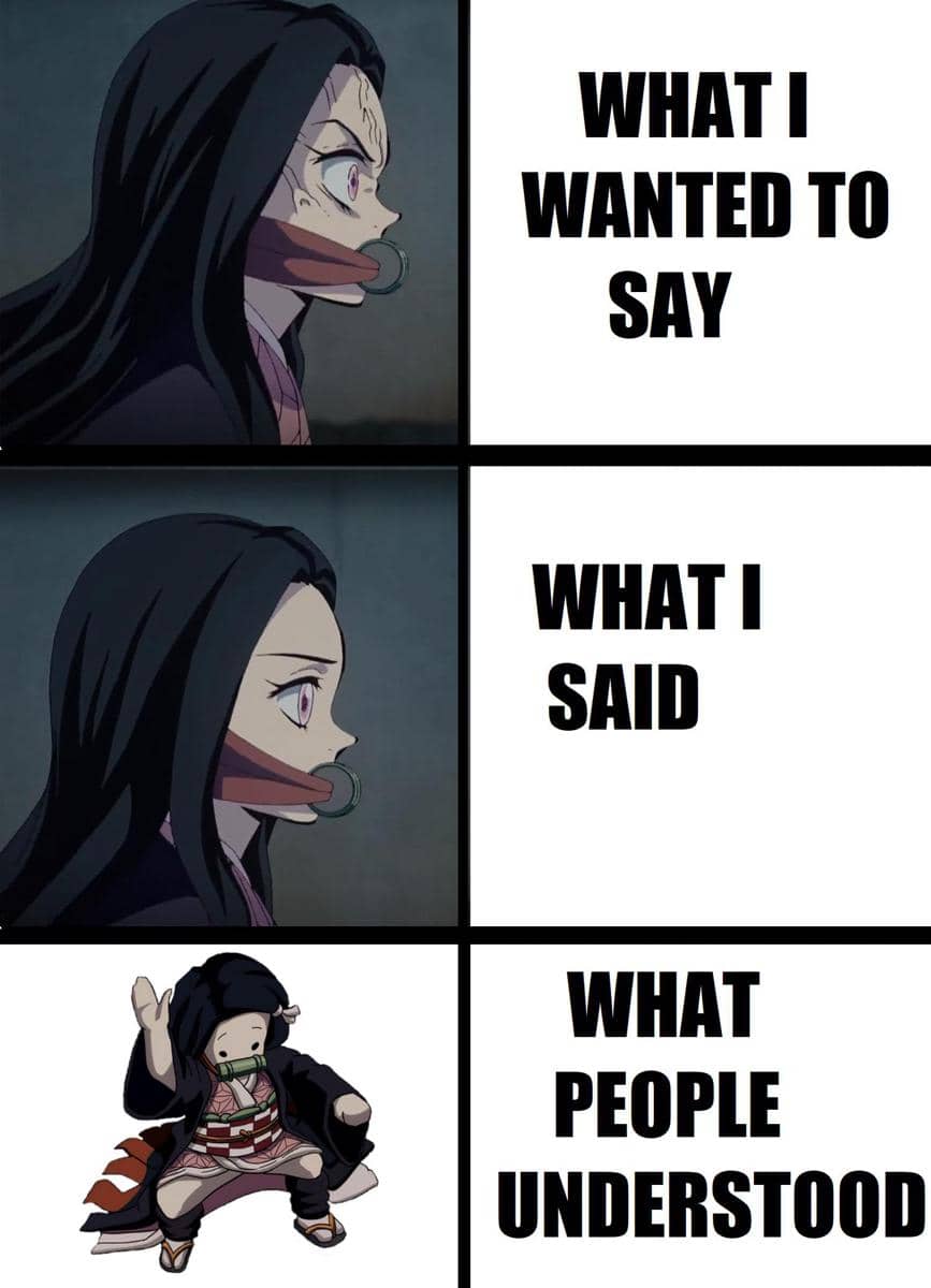 meme anime tentang komunikasi