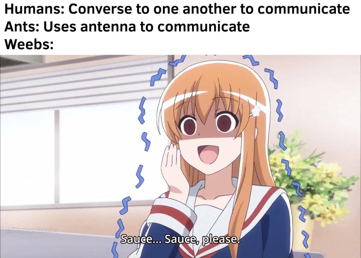 meme anime tentang komunikasi