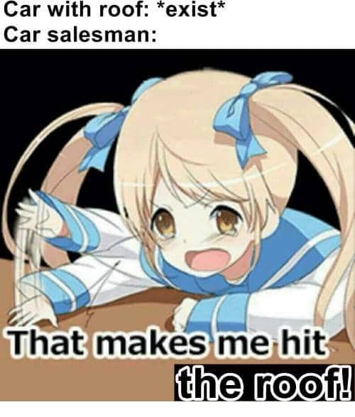 meme anime tentang salesman