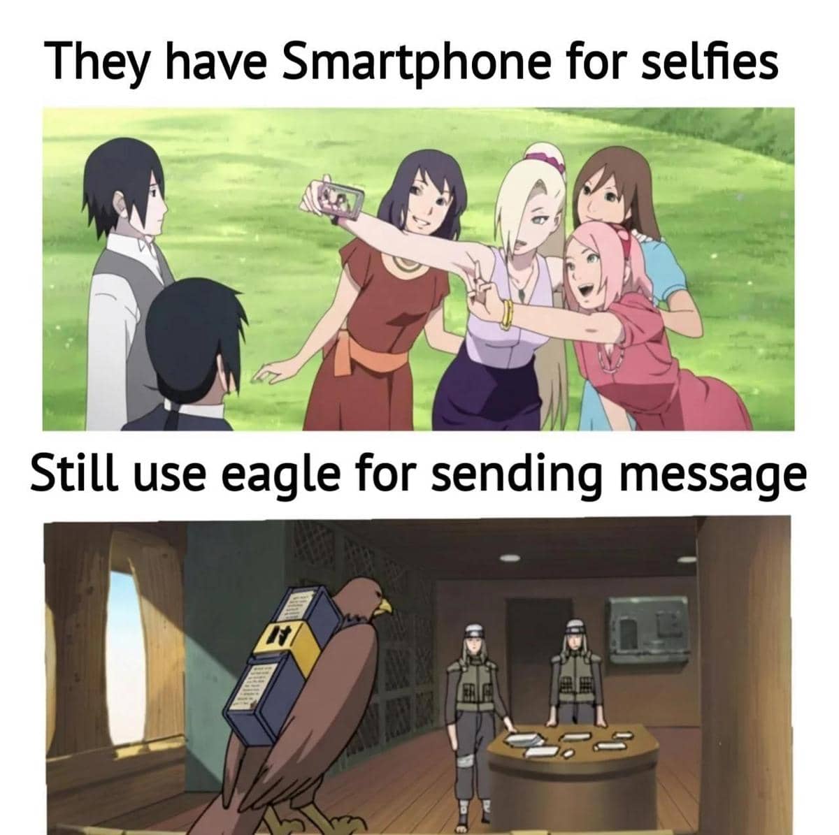 meme anime tentang selfie