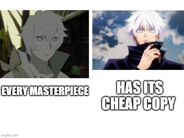meme Gojo nyasar ke dunia Naruto