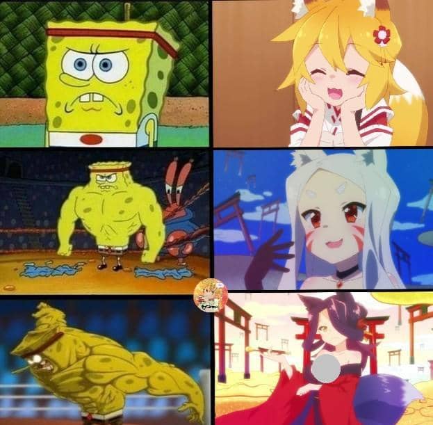 meme karakter anime cewek rubah