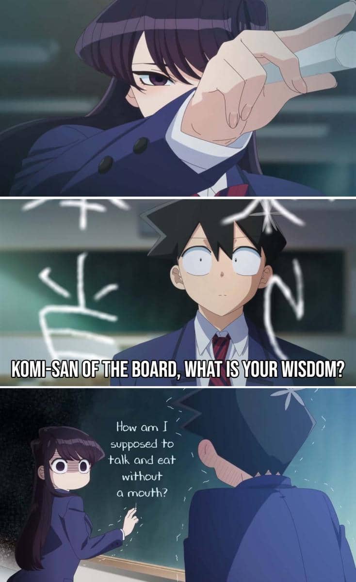 meme anime tentang komunikasi
