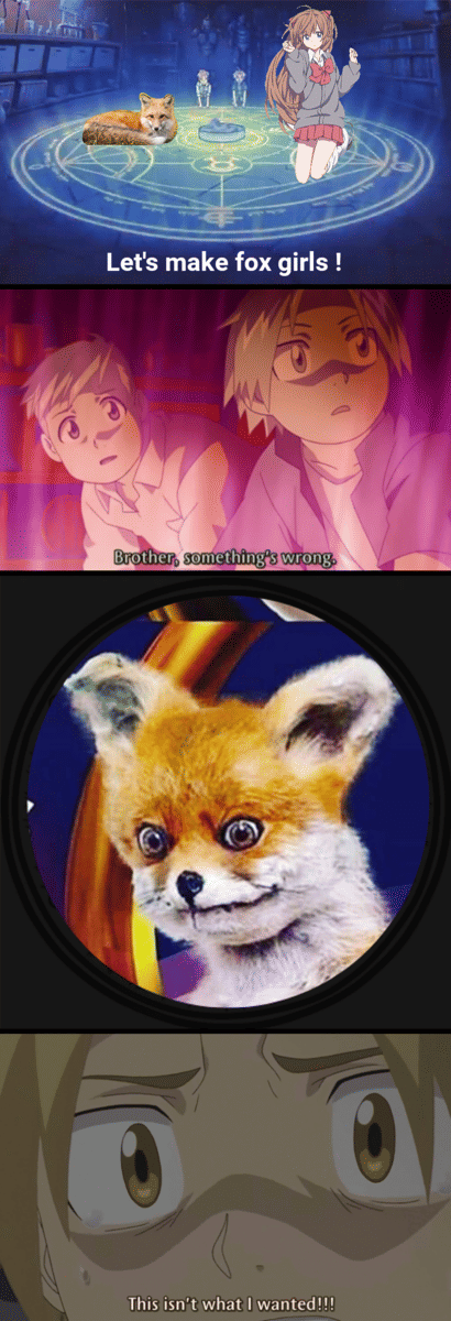 meme karakter anime cewek rubah