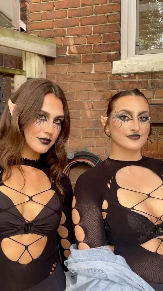 makeup halloween pakai dua bahan