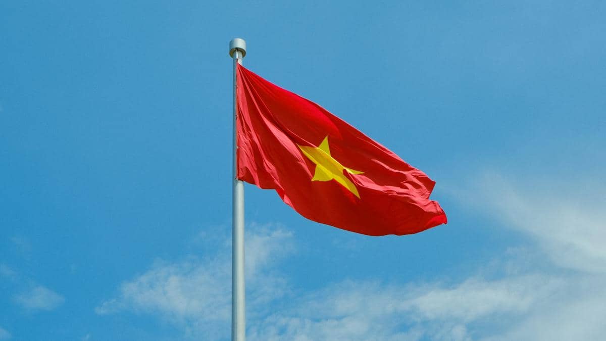 ilustrasi bendera Vietnam