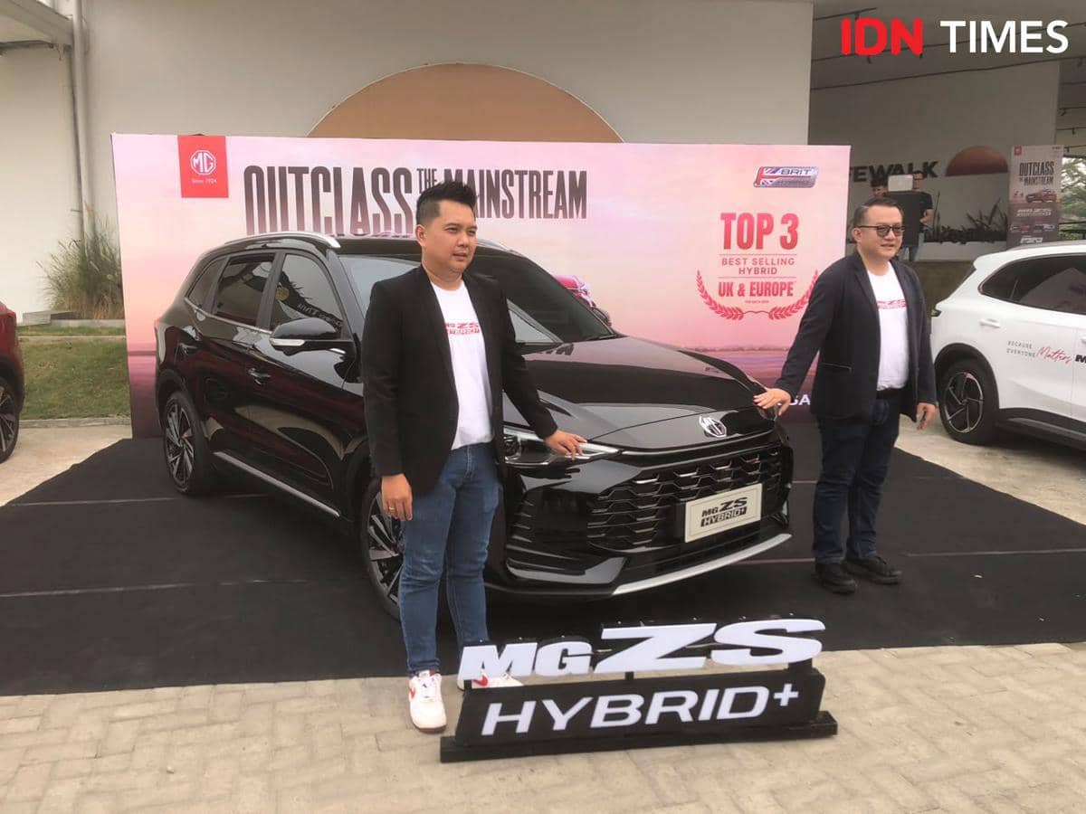 Morris Garages (MG) Motor Indonesia menghadirkan SUV hybrid terbarunya, MG ZS Hybrid+, di Palembang