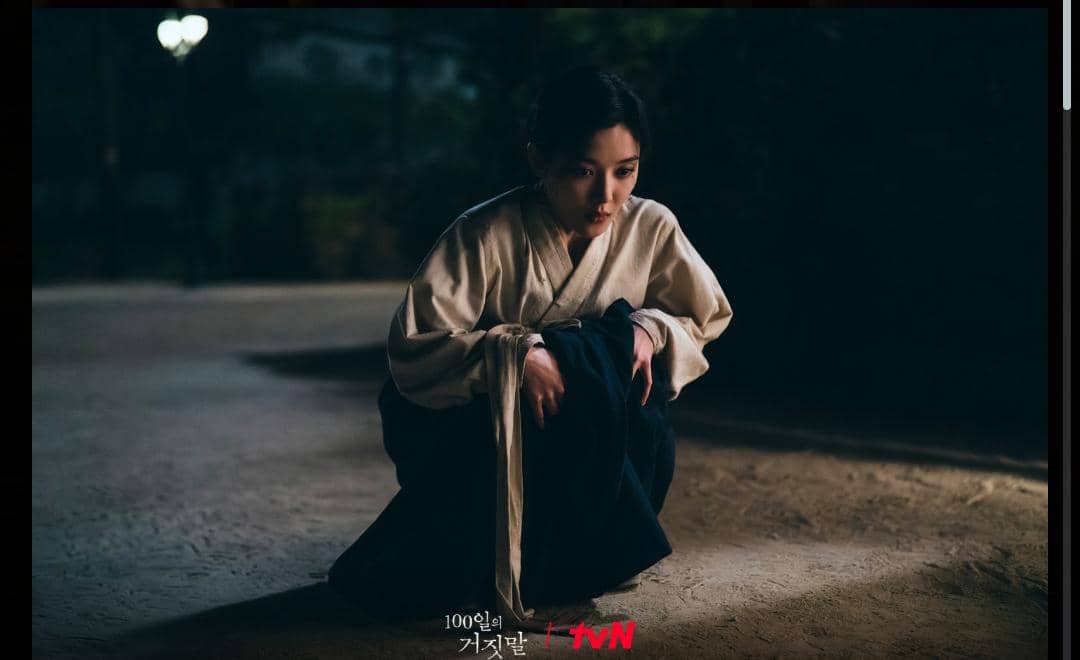 Cuplikan adegan drama 100 Days of Deception yang dibagikan melalui akun Instagram tvN Drama pada unggahan.