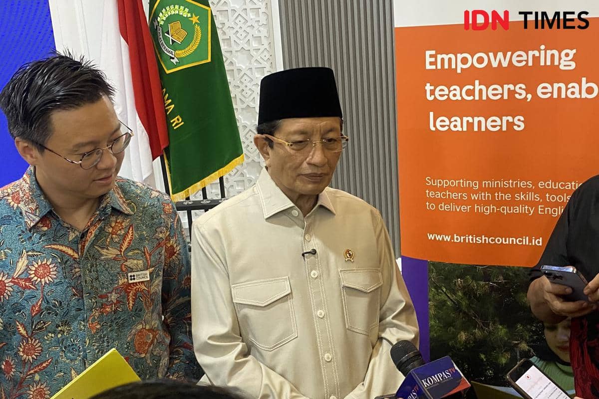 Menteri Agama RI Nasaruddin Umar menekankan pentingnya penguasaan bahasa Inggris bagi siswa madrasah.