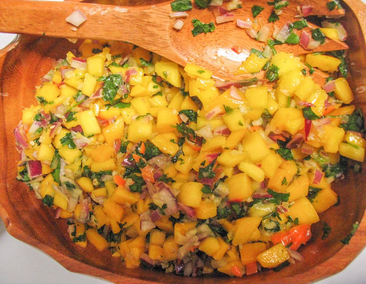 ilustrasi mango salsa