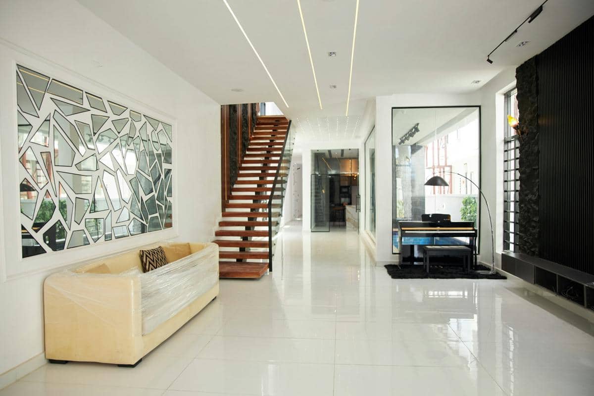 ilustrasi interior rumah motif