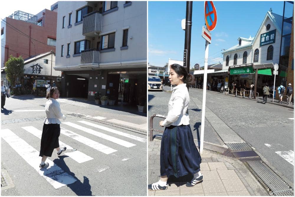 Bernadya Ribka Jalan-jalan di Kota Kamakura, Jepang