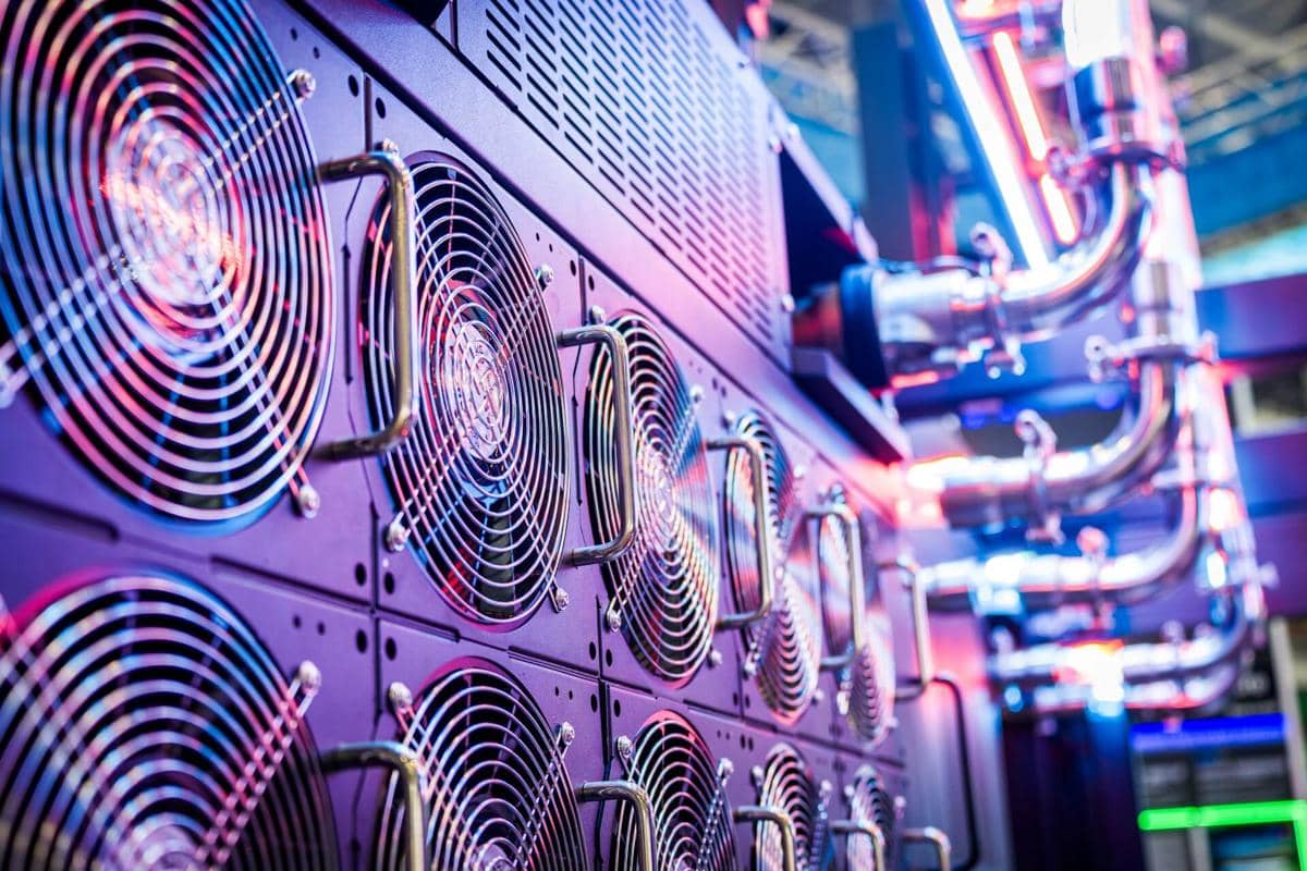 ilustrasi data center, pusat data AI, server, teknologi