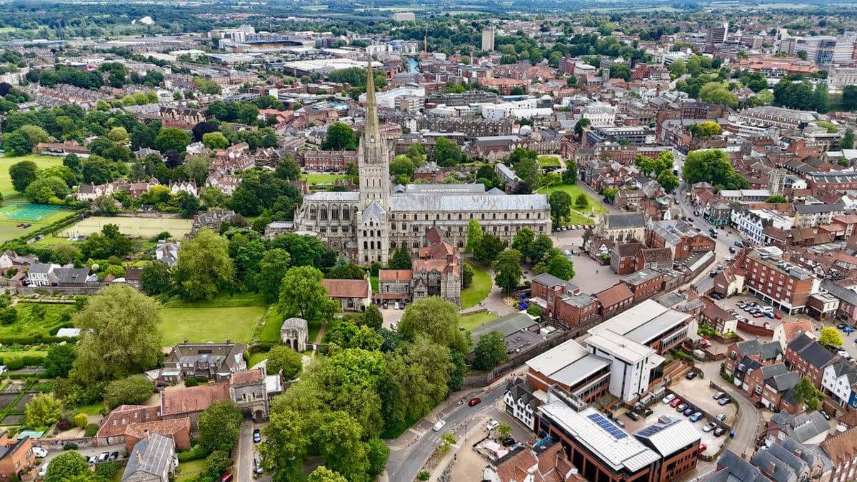 ilustrasi Norwich, Inggris, Eropa