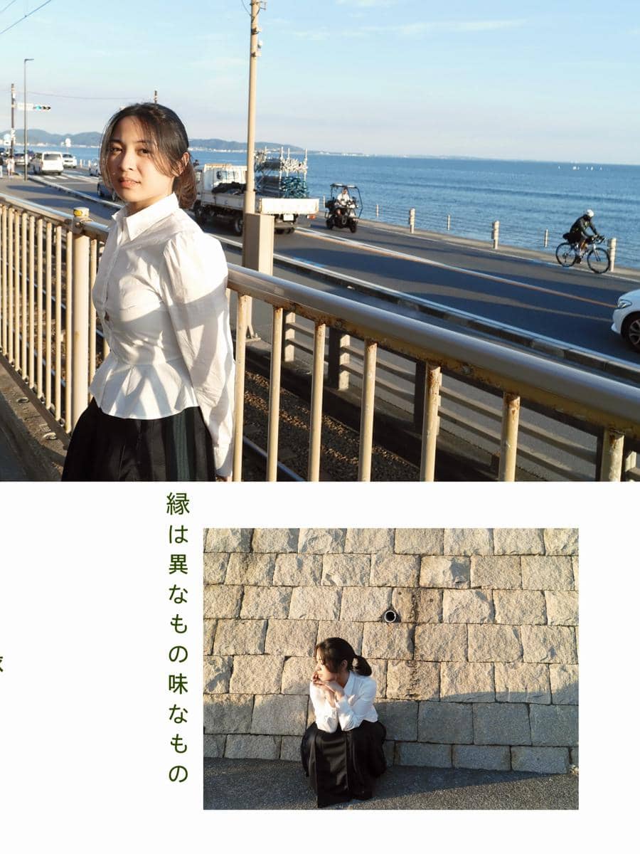 Bernadya Ribka jalan-jalan di Kota Kamakura, Jepang
