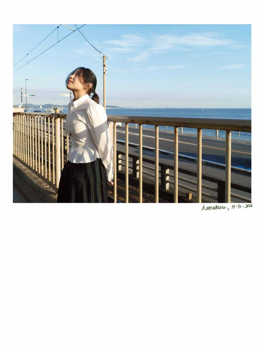 Bernadya Ribka jalan-jalan di Kota Kamakura, Jepang