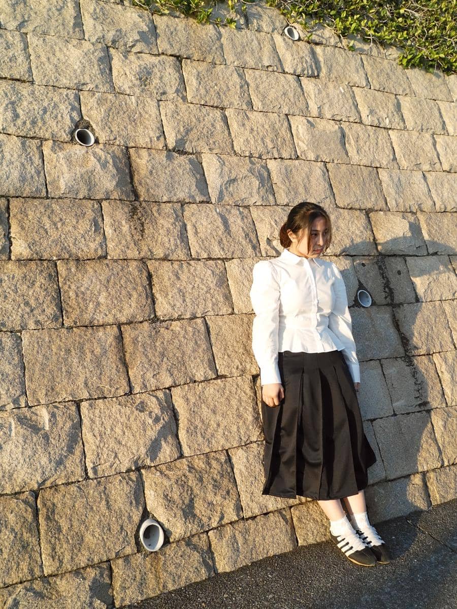 Bernadya Ribka jalan-jalan di Kota Kamakura, Jepang