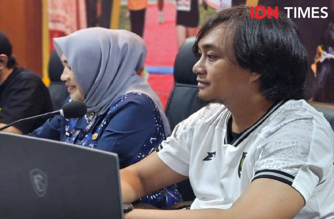 Bagus Satria dari panitia Banyumas Aesthetic Soetedja membahas pengenalan publik atas kolaborasi dua festival.
