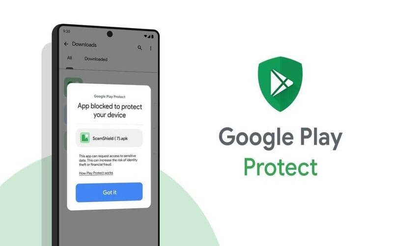 ilustrasi Google Play Protect