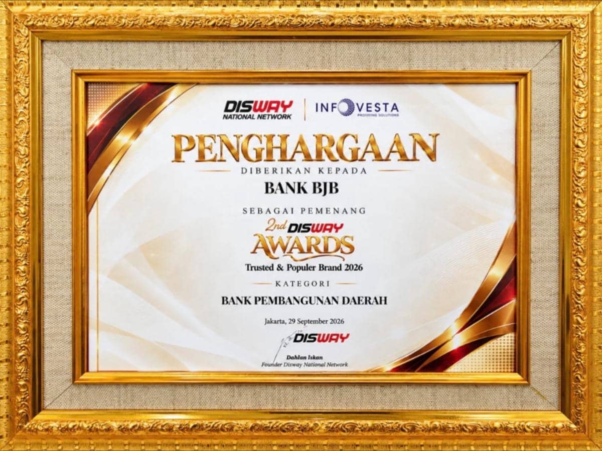 Raih Trusted & Popular Brand 2026, bank bjb Perkuat Reputasi Perbankan