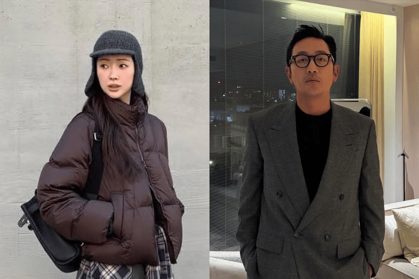 Potret Ha Jung Woo dan Cha Jungwon dalam unggahan terpisah di akun Instagram pribadi masing-masing mereka.