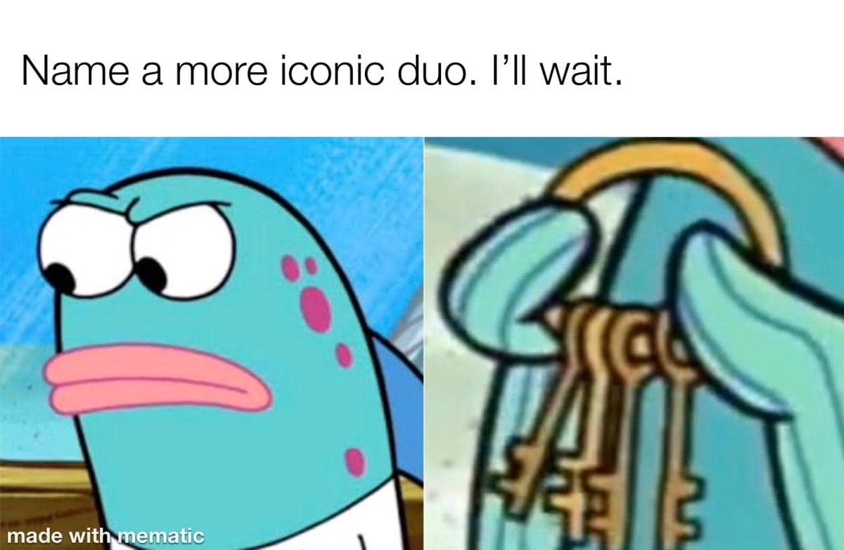 meme SpongeBob tentang kunci