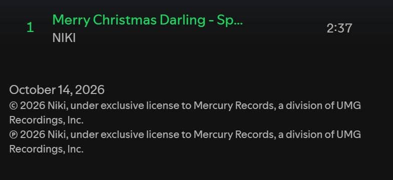 Potret NIKI dalam materi promosi resmi yang didokumentasikan oleh Spotify untuk kebutuhan publikasi digital.