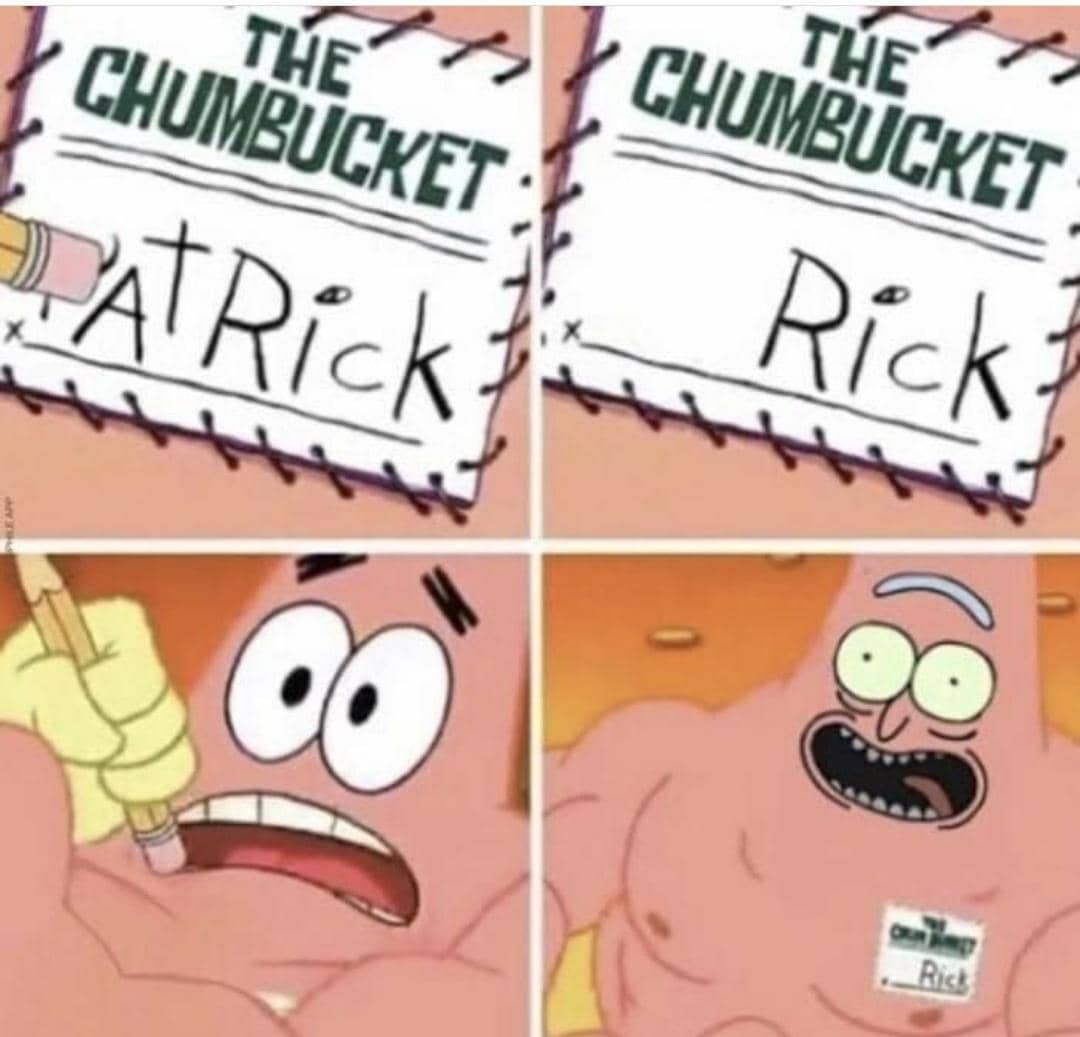 meme SpongeBob tentang crossover