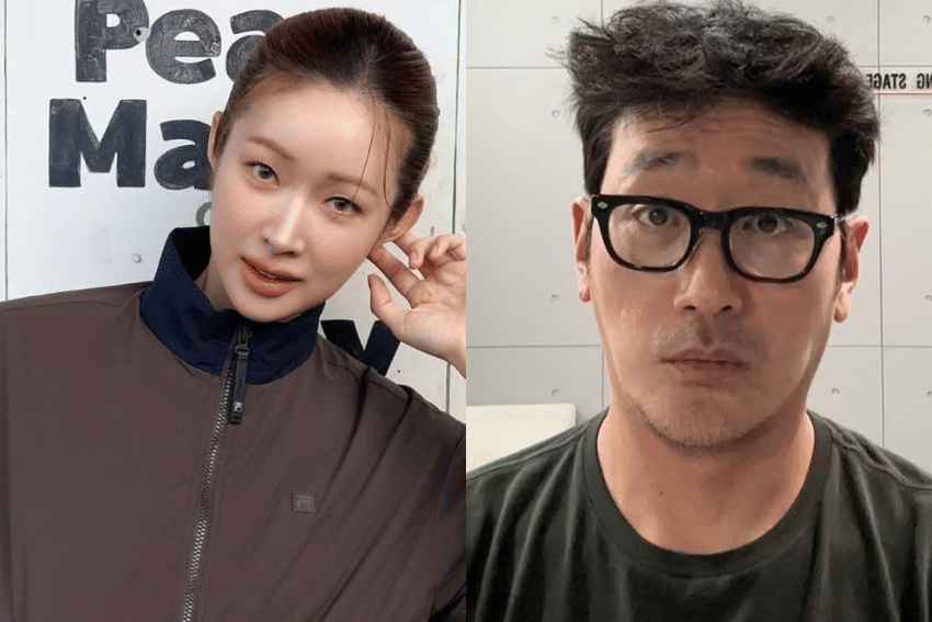 Kolase potret Ha Jung Woo dan Cha Jungwon yang tersenyum, diambil dari unggahan akun Instagram mereka.