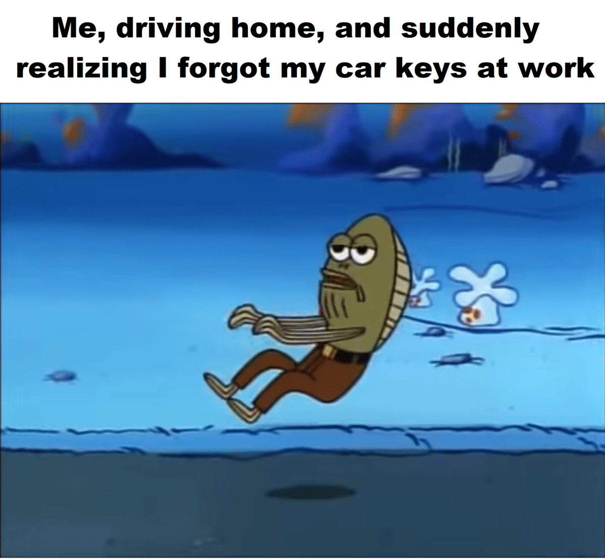 meme SpongeBob tentang kunci