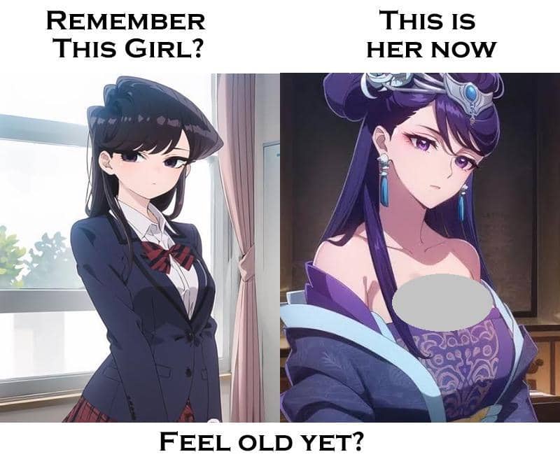 meme anime tentang menua
