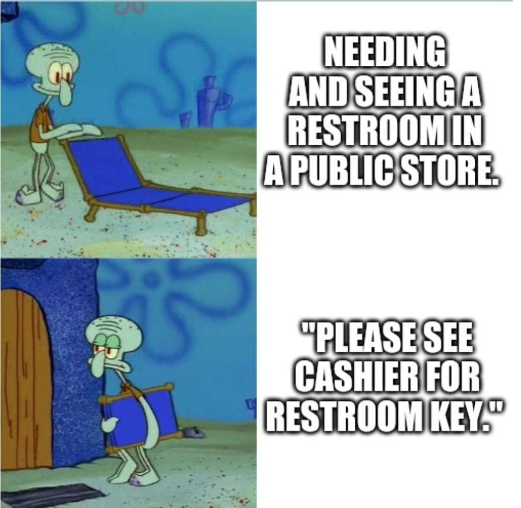 meme SpongeBob tentang kunci