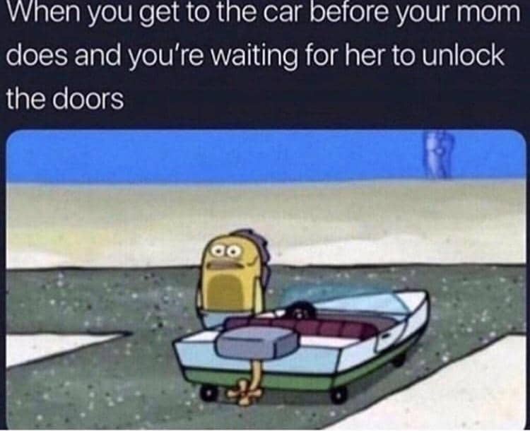 meme SpongeBob tentang kunci