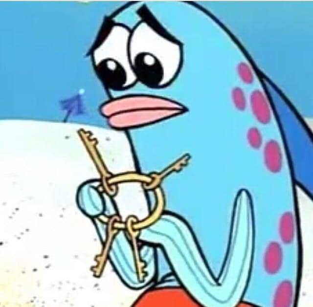 meme SpongeBob tentang kunci