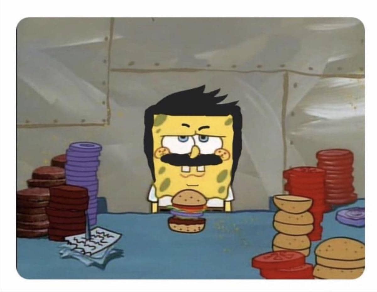 meme SpongeBob tentang crossover