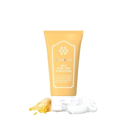 CELEBON - Rice Scrub Foam Facial Wash