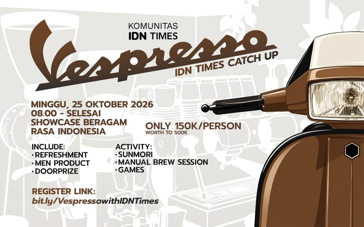 IDN Times Catch Up: Vespresso, Ajang Kumpul Komunitas Vespa sambil Ngopi