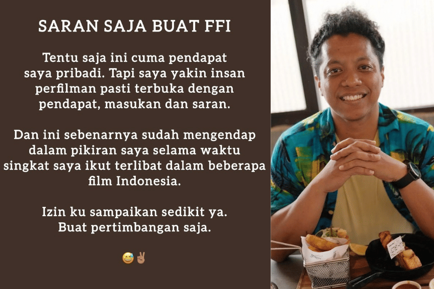 Komentar di Unggahan Arie Kriting Soal FFI, Ramai Dukungan dari Artis!
