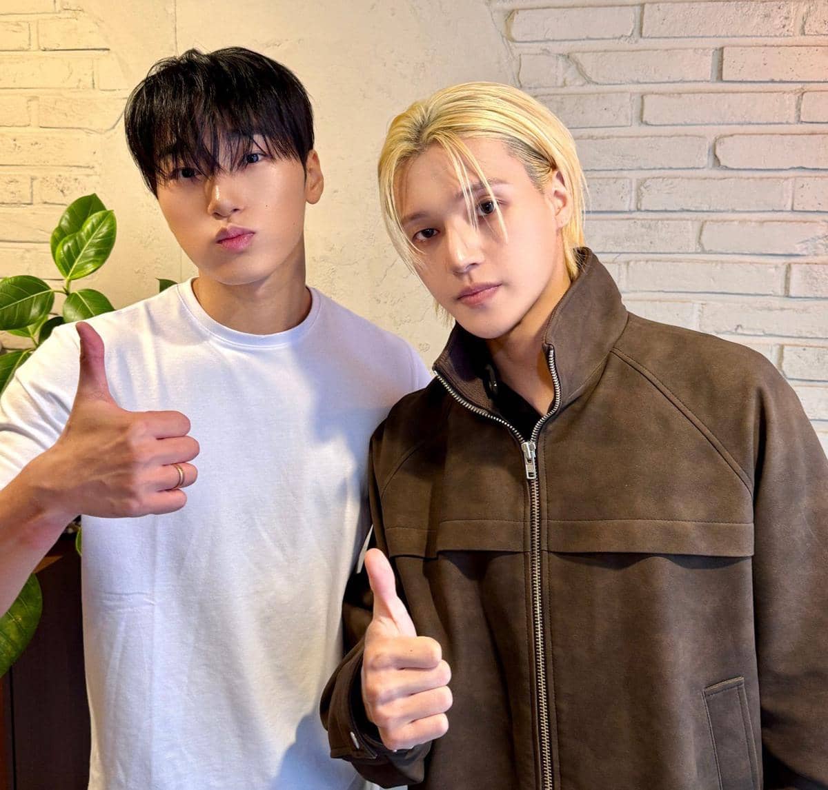 Potret San dan Wooyoung ATEEZ 
