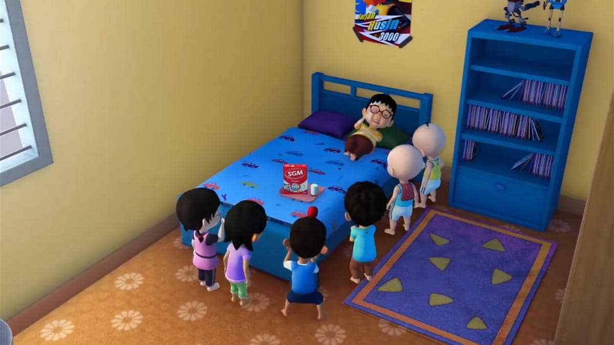 warna dinding kamar Ehsan mengalami perubahan